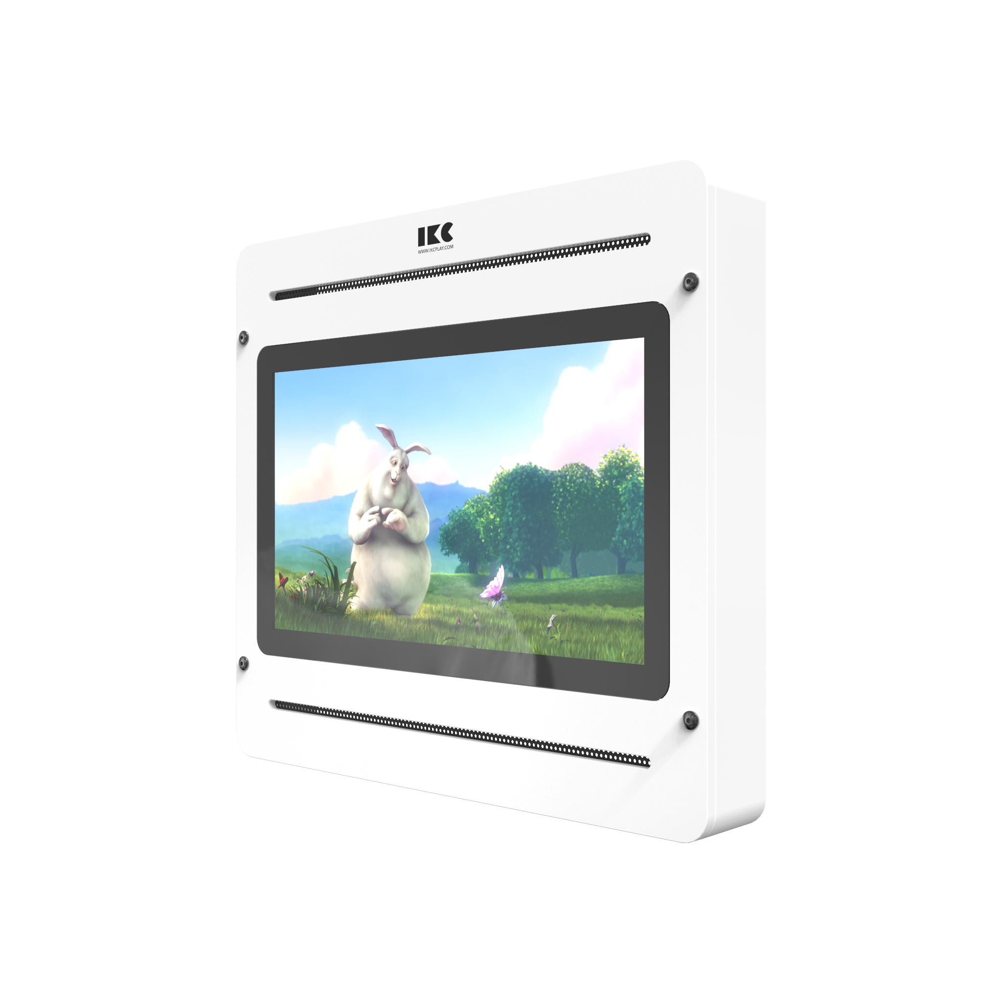 L'image montre un système de jeu interactif Delta 21 inch TV