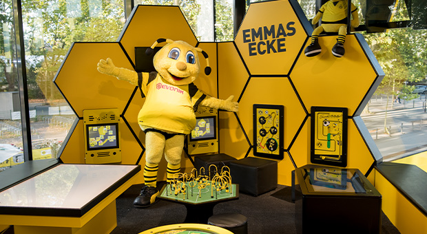 Coin jeux pour enfants du Borussia Dortmund dans le fanshop