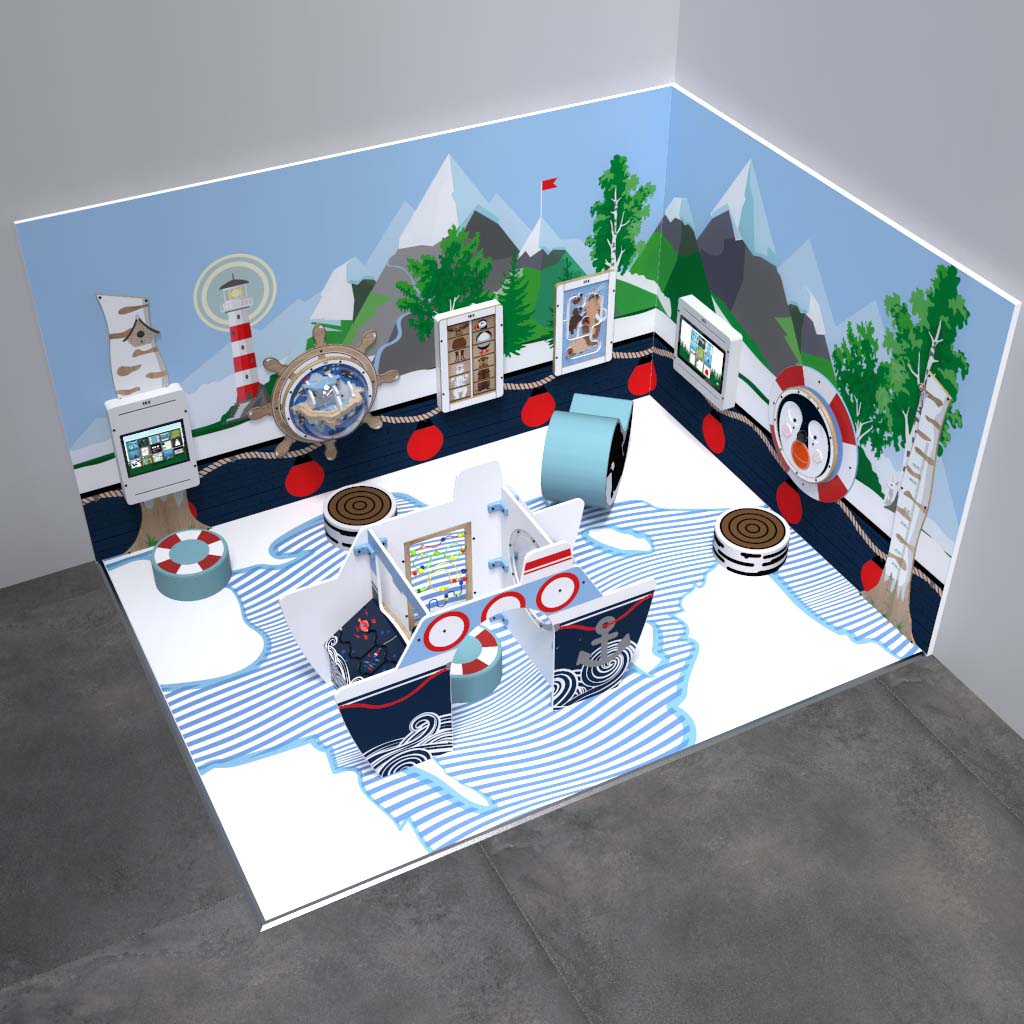 L'image montre un aire de jeux Arctic L 12 m²
