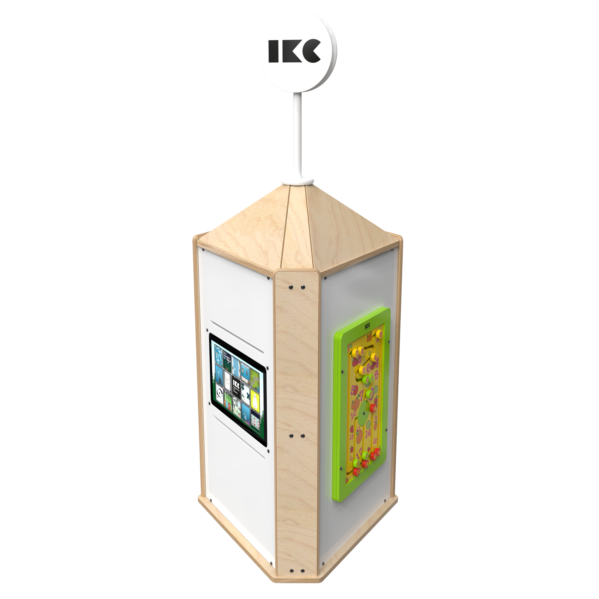 Speeltoren voor een kinderhoek met meerdere spellen interactief  | IKC speelsystemen