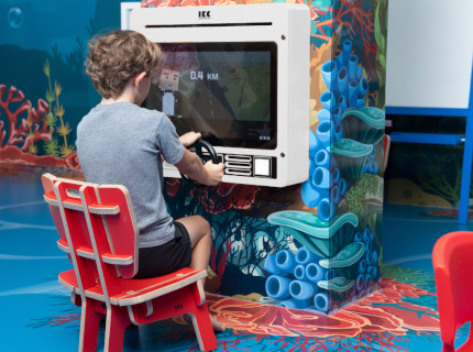 Console de jeu professionnelle Nitrodash avec volant pour enfants